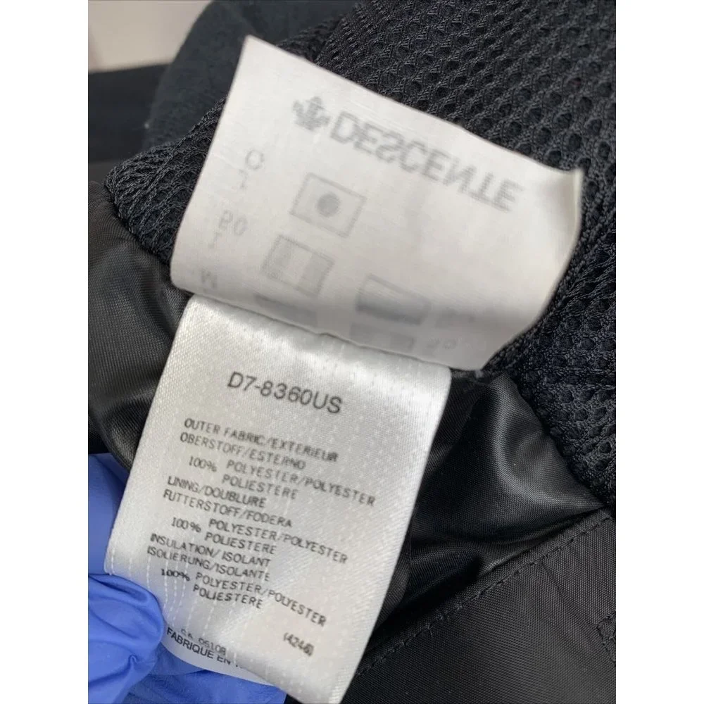 Descente Black Ski Jacket Vail Hickey‎ China 2006 North American Ski Passport M